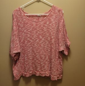 XL Knitted dots shirt, 70% polyester, 30% cotton